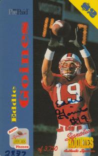 1995 Signature Rookies Auto-Phonex - Phone Card Autographs #25 Eddie Goines Front