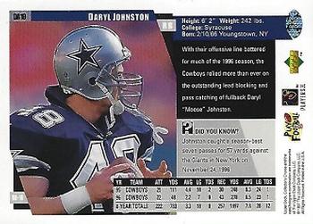 1997 Collector's Choice Dallas Cowboys #DA10 Daryl Johnston Back