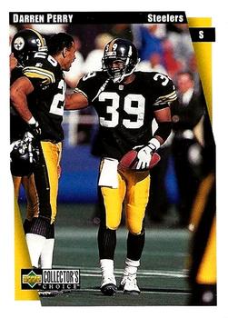 1997 Collector's Choice Pittsburgh Steelers #PI12 Darren Perry Front