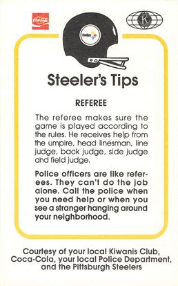 1981 Pittsburgh Steelers Police #NNO Donnie Shell Back