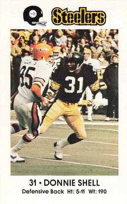 1981 Pittsburgh Steelers Police #NNO Donnie Shell Front