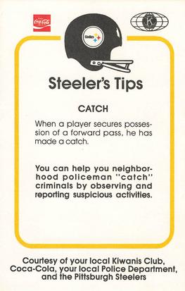 1982 Pittsburgh Steelers Police #NNO John Stallworth Back