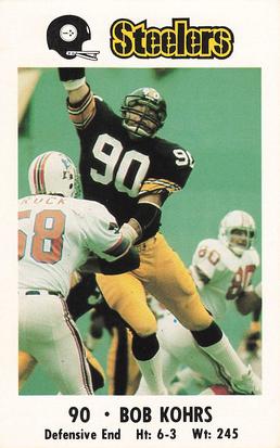 1982 Pittsburgh Steelers Police #NNO Bob Kohrs Front