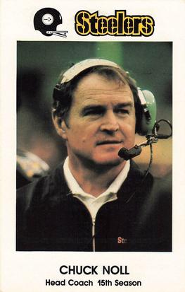1983 Pittsburgh Steelers Police #NNO Chuck Noll Front
