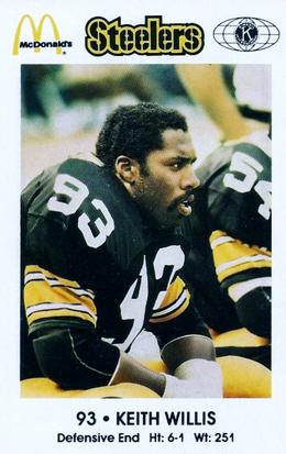 1984 Pittsburgh Steelers Police #NNO Keith Willis Front