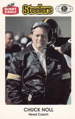 1987 Pittsburgh Steelers Kiwanis Giant Eagle Police #NNO Chuck Noll Front