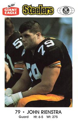 1988 Pittsburgh Steelers Kiwanis Giant Eagle Police #NNO John Rienstra Front