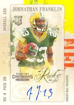 2013 Panini Contenders - Rookie Ink #13 Johnathan Franklin Front