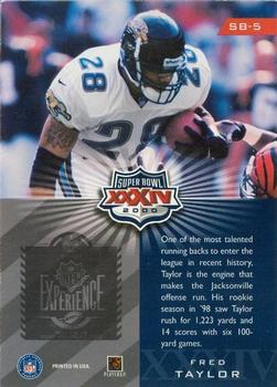 2000 Playoff Super Bowl XXXIV Card Show #SB-5 Fred Taylor Back