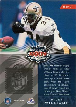2000 Playoff Super Bowl XXXIV Card Show #SB-7 Ricky Williams Back