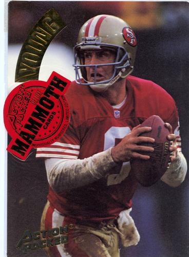 1994 Action Packed - Mammoth 7x10 #MM24 Steve Young Front