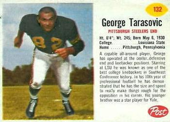 1962 Post Cereal #132 George Tarasovic Front