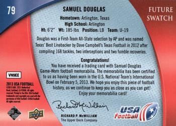 2013 Upper Deck USA Football #79 Samuel Douglas Back