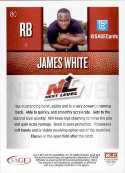2014 SAGE HIT #80 James White Back