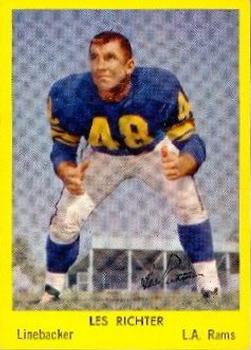 1960 Bell Brand Los Angeles Rams #16 Les Richter Front