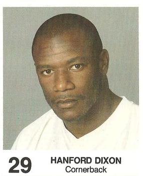 1985 Coke/Mr. Hero Cleveland Browns #NNO Hanford Dixon Front