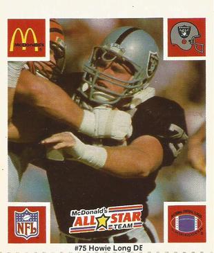 1986 McDonald's All-Star Team #NNO Howie Long Front