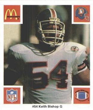 1986 McDonald's Denver Broncos #NNO Keith Bishop Front