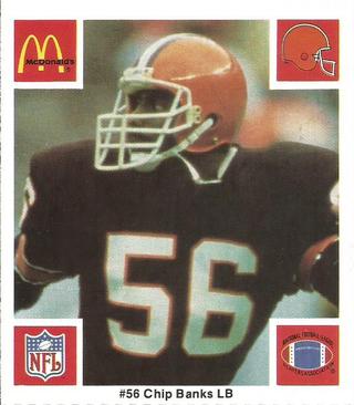 1986 McDonald's Cleveland Browns #NNO Chip Banks Front