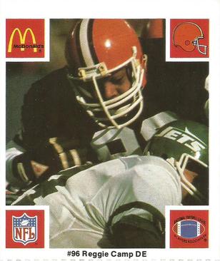 1986 McDonald's Cleveland Browns #NNO Reggie Camp Front