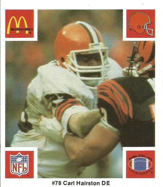 1986 McDonald's Cleveland Browns #NNO Carl Hairston Front