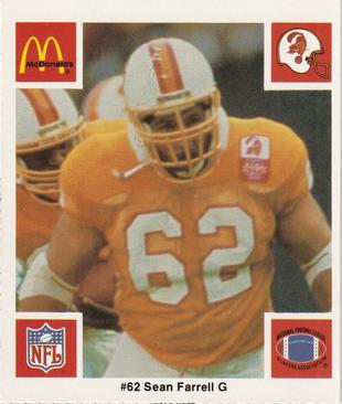 1986 McDonald's Tampa Bay Buccaneers #NNO Sean Farrell Front