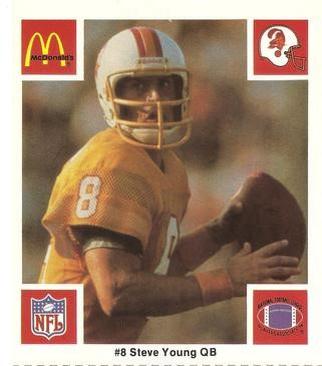 1986 McDonald's Tampa Bay Buccaneers #NNO Steve Young Front