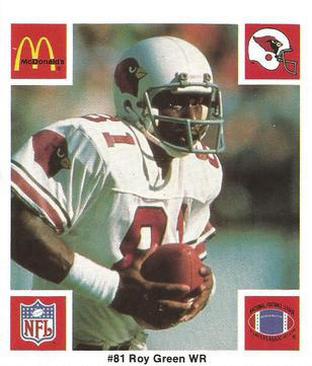 1986 McDonald's St. Louis Cardinals #NNO Roy Green Front