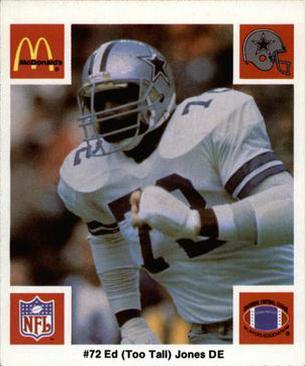 1986 McDonald's Dallas Cowboys #NNO Ed Too Tall Jones Front