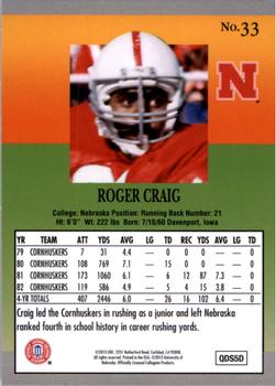 2013 Fleer Retro #33 Roger Craig Back