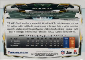 2014 Topps #66 Aaron Rodgers Back