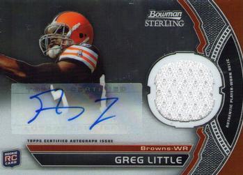 2011 Bowman Sterling - Autographed Relics #BSAR-GL Greg Little Front