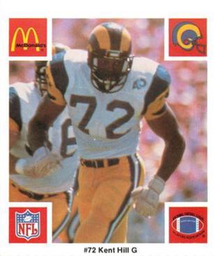 1986 McDonald's Los Angeles Rams #NNO Kent Hill Front