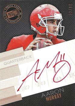 2014 Press Pass - Autographs Bronze Red Ink #PPS-AMU Aaron Murray Front