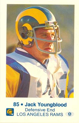 1980 Los Angeles Rams Police #85 Jack Youngblood Front
