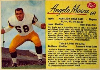 1963 Post Cereal CFL #69 Angelo Mosca Front