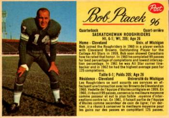 1963 Post Cereal CFL #96 Bob Ptacek Front