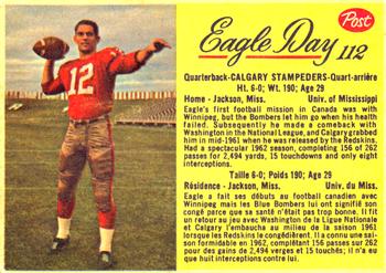1963 Post Cereal CFL #112 Eagle Day Front