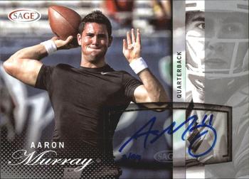2014 SAGE Autographed #A35 Aaron Murray Front