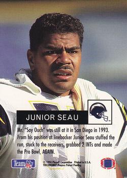 1994 Playoff - Prototypes #NNO Junior Seau Back