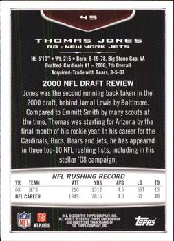 2009 Bowman Draft Picks #45 Thomas Jones Back