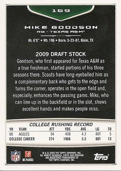 2009 Bowman Draft Picks #169 Mike Goodson Back
