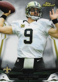 2014 Finest #24 Drew Brees Front