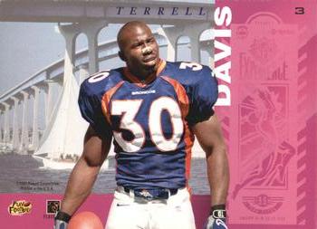 1998 Playoff Super Bowl Card Show #3 Terrell Davis Back