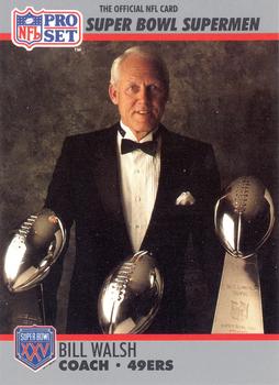 1990-91 Pro Set Super Bowl XXV Silver Anniversary Commemorative #31 Bill Walsh Front