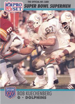 1990-91 Pro Set Super Bowl XXV Silver Anniversary Commemorative #65 Bob Kuechenberg Front