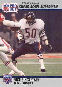 1990-91 Pro Set Super Bowl XXV Silver Anniversary Commemorative #93 Mike Singletary Front