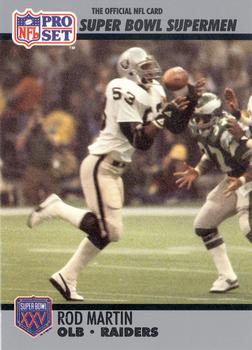 1990-91 Pro Set Super Bowl XXV Silver Anniversary Commemorative #99 Rod Martin Front