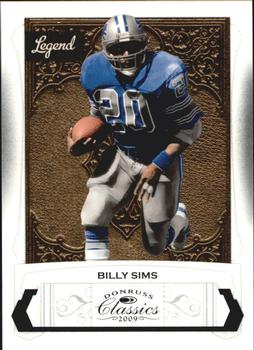 2009 Donruss Classics #104 Billy Sims Front