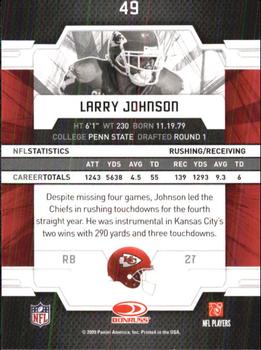 2009 Donruss Elite #49 Larry Johnson Back